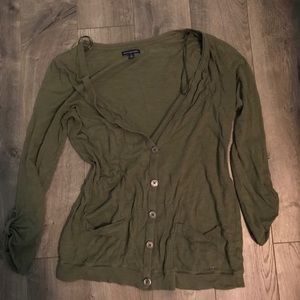 Large American Eagle Green Cardigan